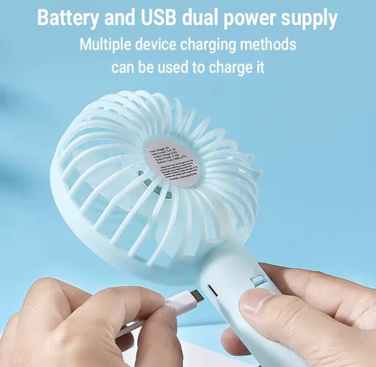 Eternal Classic Portable USB Mini Fan Air Cooler Rechargeable Handheld Bladeless Fan | Multiple Colours - Image 4