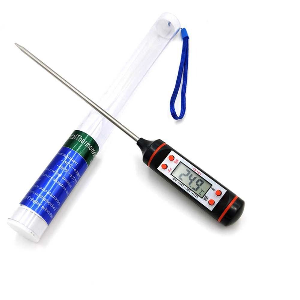 TP101 Digital Food Thermometer with Stainless Steel Probe | Kitchen BBQ Meat Cooking Baking Milk Oil Water Temperature Meter - Image 2