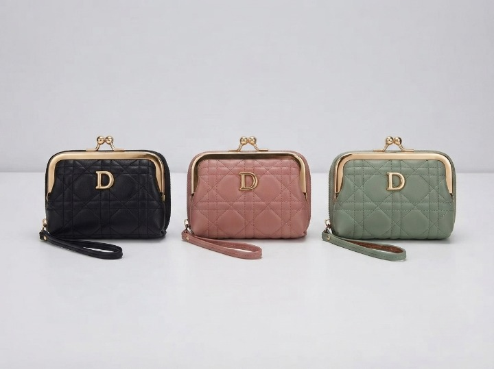 Premium Women’s Mini Wallet – Luxury Ladies Card Holder with 12 Card Slots, Coin Pocket, Cash Compartment, Secure Zip Closure & Wrist Strap - Image 4