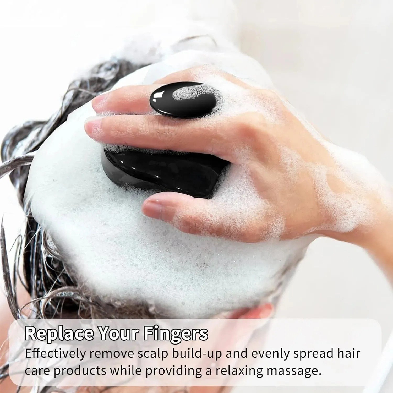 Scalp Shampoo Brush | Soft Silicone Scalp Massager & Hair Scrubber for Deep Cleansing | Wet & Dry Use (Random Color) - Image 3