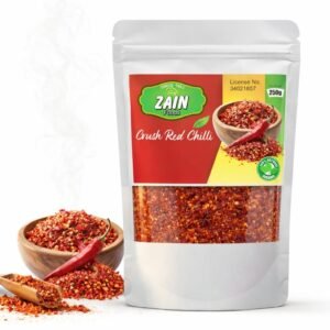 Red chili flakes, 100% natural and organic also known as crushed red pepper 250 G