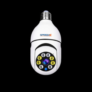 Speed-X SP-E27 WiFi Bulb Camera 1080P 360° Panoramic Night Vision Two-Way Audio V380Pro App
