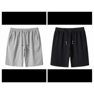 Pack Of 2 Men's Stripe Style Jersey Fashion Shorts | Soft Fabric Casual Summer Wear