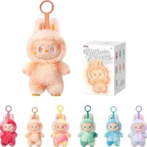 LABUBU Plush Blind Box Doll Keychain | Random Design Bag Charm Collectible Toy - Random Color