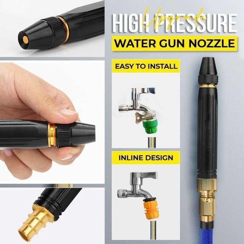 Nozzle Water Spray Gun, Car Wash Nozzle, High Pressure Nozzle Spray Water Gun, Water Jet Hose Nozzles Pipe For Gardening, Bike,Car Wash,Window Cleaning - Image 5