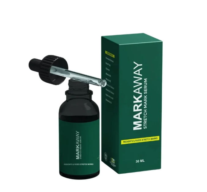 Markaway Stretch Mark Serum – Herbal Formula For Hydration, Toning & Dark Spot Correction (30ml) - Image 2