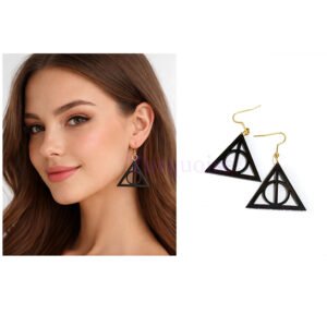 Harry Potter Logo Sign Very Light Weight Earrings For Harry Potter Fans