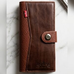 Pure Leather Wallet for Men – Slim Bifold Genuine Leather Wallet