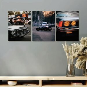 Set of 3 Premium Wall Art Photo Tiles – Modern Home Decor Sets 8x11