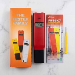 PH-98107 Pocket-Sized Digital pH Meter Tester with Calibration Screwdriver