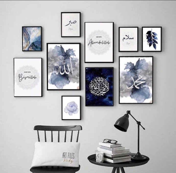 Wooden Photo Frame Set – 10 Pcs, Assorted Sizes for Wall & Table Décor - Image 3