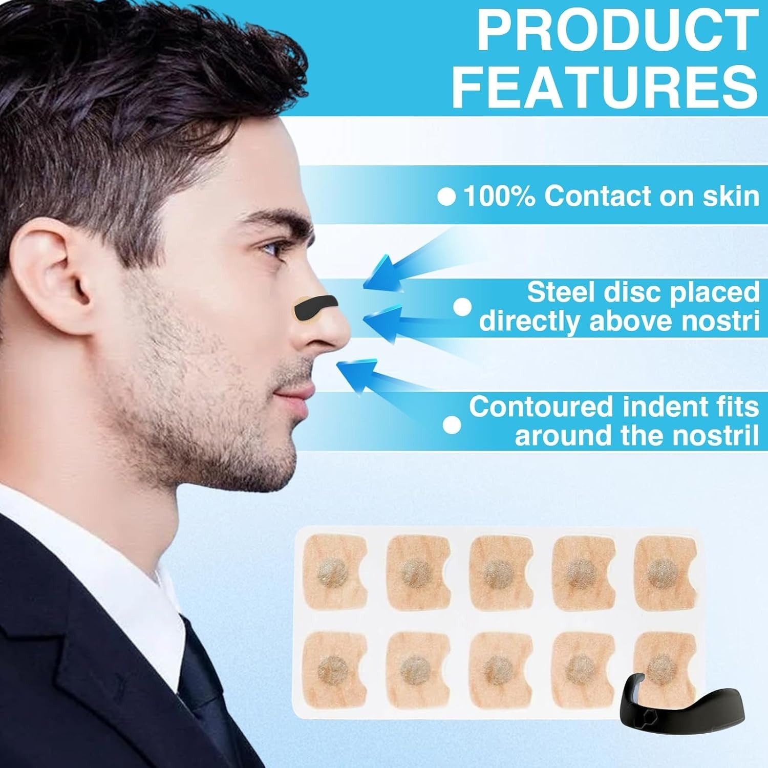 Premier Nasal Dilator White Starter Kit – Sleep and Sport Nasal Dilator for 15 Days of Better Breathing & Snoring Relief - Image 3