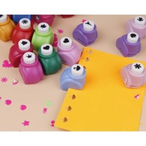 Mini Paper Punch 1 Pc – Assorted Shape DIY Craft Punch for Paper Cutting - Random Color