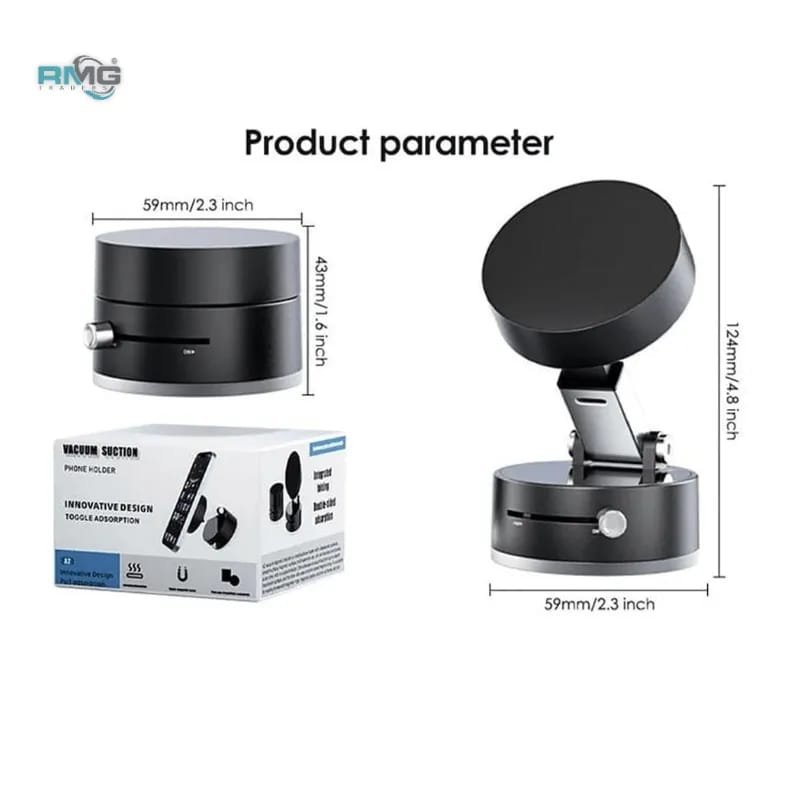 Magnetic Suction Phone Holder – Foldable & Adjustable 360° Magnetic Mount for Car, Bathroom, Kitchen, Gym & Office - Image 5