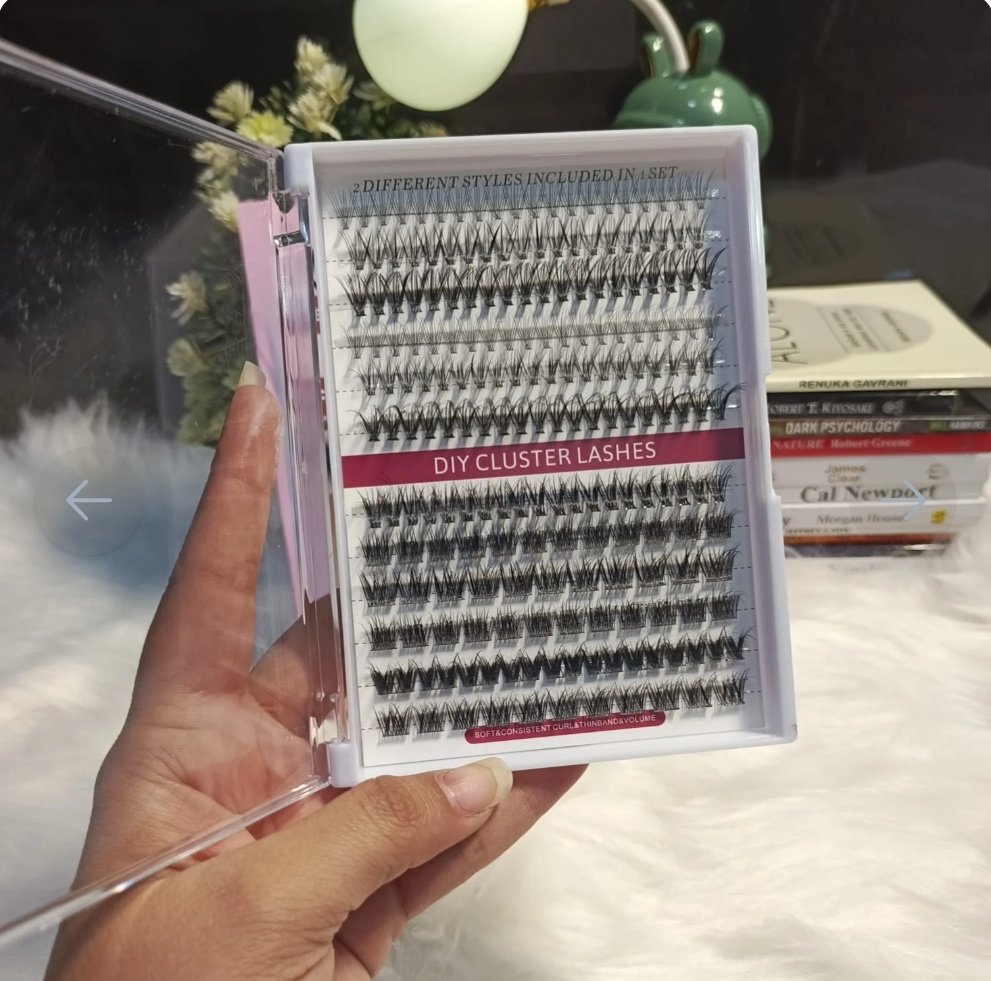 Kashee's 4 In 1 Permanent Eyelash Extension Set Professional Lash Kit | Mix Size - Image 3