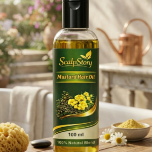 Mustard Hair Oil | Natural Nourishment | Strong, Thick & Shiny Hair | Hair Fall Control & Growth Support | 100Ml