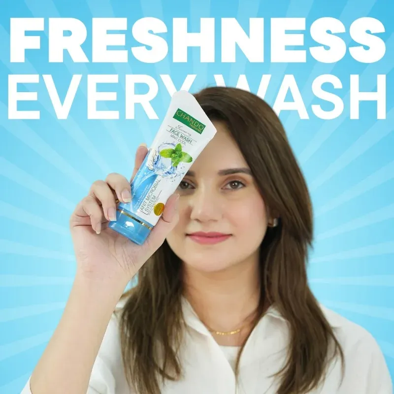 CHANDO Naturals Foaming Face Wash Mint Cool – Anti-Microbial Daily Cleanser for Oily & Acne-Prone Skin (100ml) - Image 2