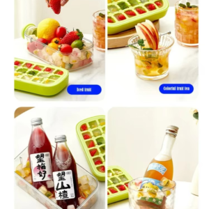 My Crush Cup Ice Cube Tray, Water Bottle Ice Cube Tray, Cool Summer Ice Cube Cup, Upgraded Ice Cube Bottle, Reusable Press-to-Cold Ice Cube Hydration - 500ml - Random Color (Fiber Glass)