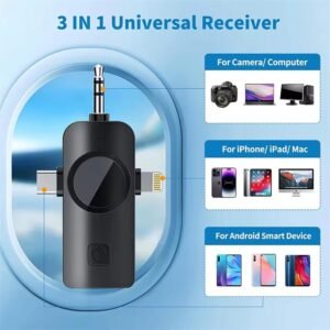 F11-2 (3 In 1) Noise Cancelling Wireless Dual Microphone Biggest Battery - Electronic Accessory Designed For Audio Recording And Voice Capture Routine
