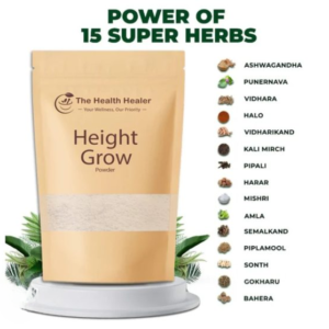 The Health Healer Height Grow Powder Natural Height Increase Supplement For Daily Growth And Wellness - 70g