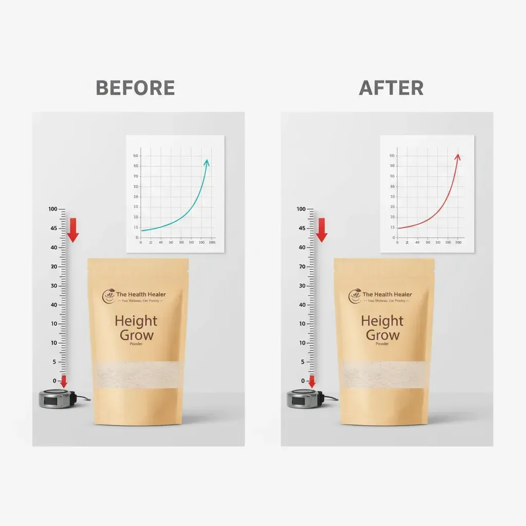 The Health Healer Height Growth Powder | Nutritional Supplement | Wellness & Fitness Support 70g - Image 4