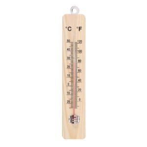 Wall Thermometer Wood Room Temperature Meter Durable Reliable Easy To Read Practical Choice For Home Office Garden And Laboratory Use