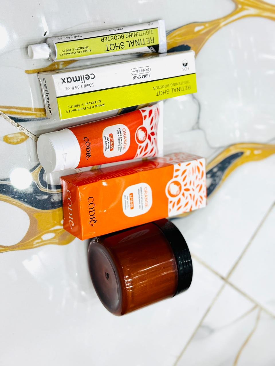 Ultimate Skin Transformation Bundle Deal – Retinal Shot Booster, Orange Enzyme Gel & Zafrani Whitening Cream (Pack of 3) - Image 4