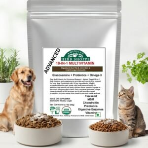 10-in-1 Dog & Cat Multivitamin | Probiotics, Omega-3 & Joint Support - 100g