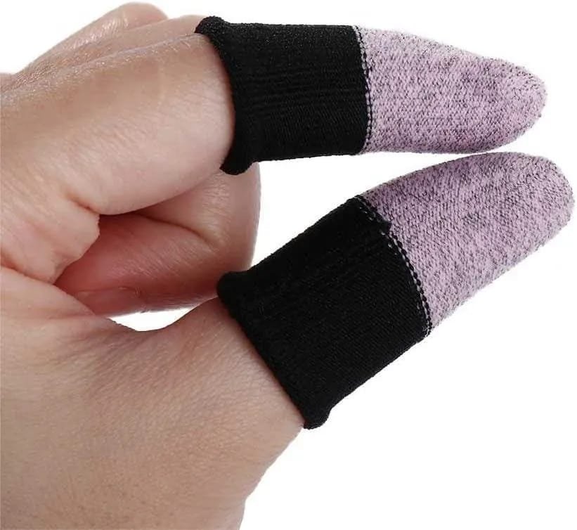 Double Color Gaming Thumb Sleeves Pair – Anti-Sweat Touch Control Finger Gloves for Mobile Gamers - Image 5