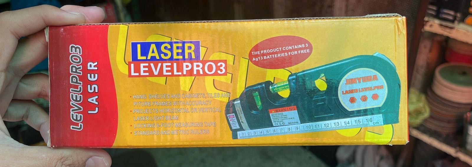 Multipurpose 4-in-1 Laser Level, Ruler, and Spirit Level Tool with Triple Bubble Vials for Precise Home Improvement & Construction Tasks - Image 5