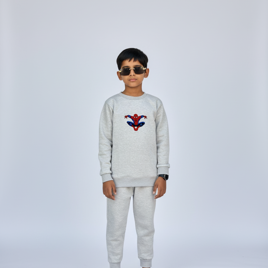 Kids Fleece Tracksuit | Sweatshirt & Pajama Set for Baby Boys – Warm, Comfy Winter Outfit for Daily Wear FOR BABY AND KIDS - Image 2