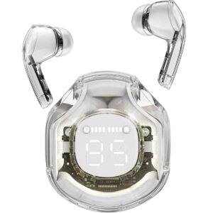 Air39 Transparent Wireless Earbuds with cover | Bluetooth 5.3 TWS AirBuds with LED Display