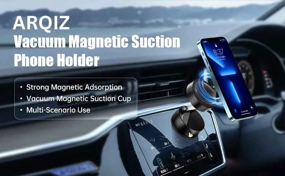 Magnetic Suction Phone Holder – Foldable & Adjustable 360° Magnetic Mount for Car, Bathroom, Kitchen, Gym & Office - Image 4