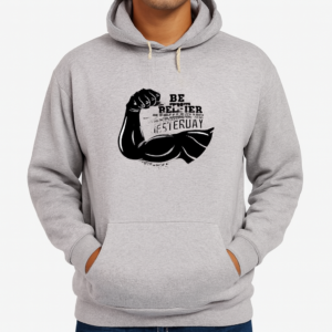 New Summer Collection Full Grey Hoodie GYM Printed For Men And Boys