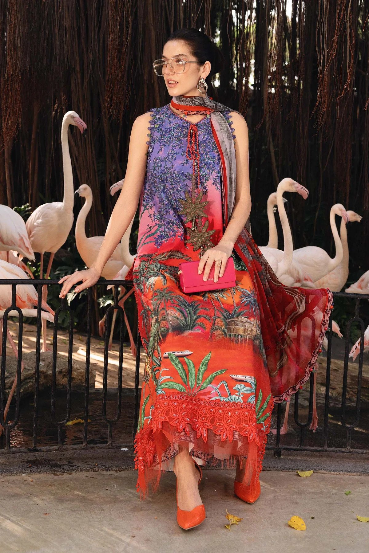 Elegant Embroidered Lawn 3 Piece Unstitched Suit with Chiffon Dupatta MBL-MPT-2907-B-26 – Summer Collection 2026 - Image 2