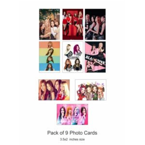 Black Pink Photo Cards Pack of 9 Photo Cards For Kpop Lovers