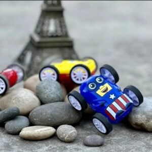 360° Stunt Car Toy - Double-Sided Flip Action, Friction Powered, Cartoon-Themed Racer - Durable & Safe Kids Toy Car - Indoor & Outdoor Fun (Random Colour)