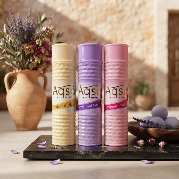Aqsa Perfume Talcum Powder Long Lasting Fragrance Smooth Texture Durable Reliable Practical Choice For Daily Freshness And Comfort | Random Color - Image 2