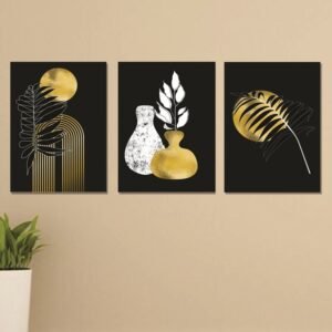 Set of 3 Premium Wall Art Photo Tiles – Modern Home Decor Sets 8x11