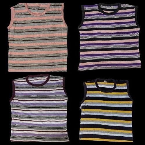 Pack of 4 Kids Multi-Color Code 5 Cotton Sando Set – Super Soft Breathable Summer Sleeveless Vest for Boys & Girls