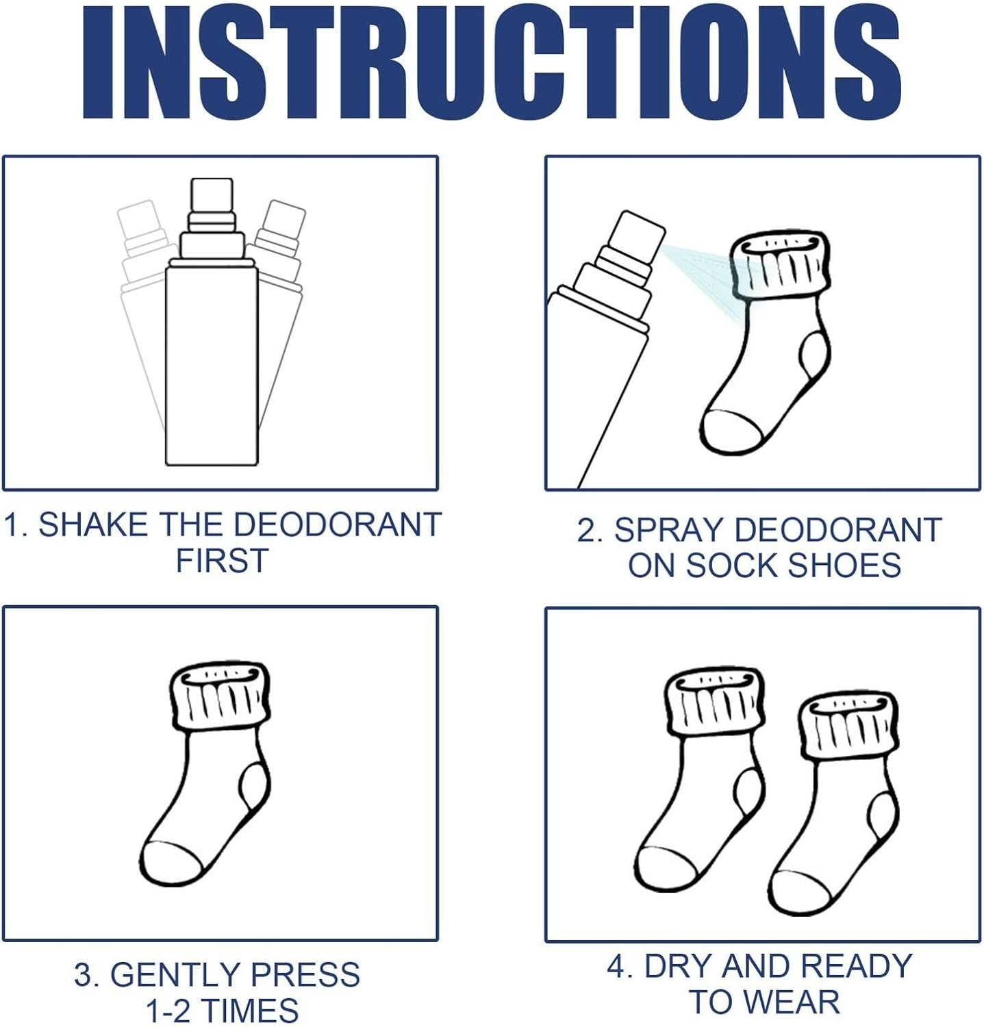 Footwear Deodorant Spray Shoe Deo Odor Control Fresh Spray (100ml) - Image 3