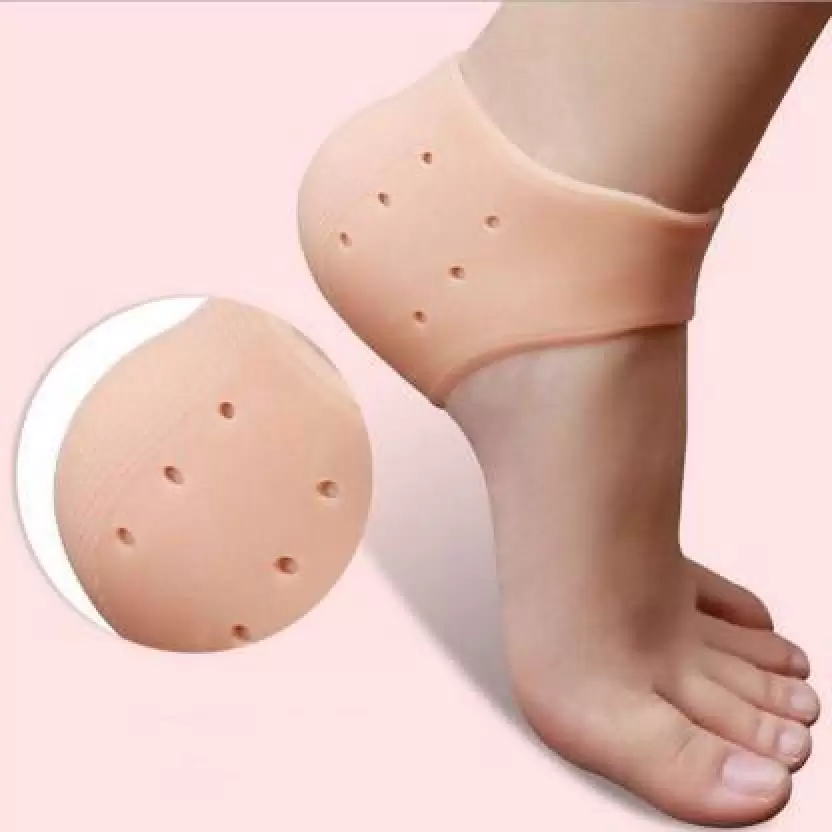 Pair of half Heel Pain Anti Crack Silicone Set - Anti Crack For Pain Relief Unisex With Box - Image 5
