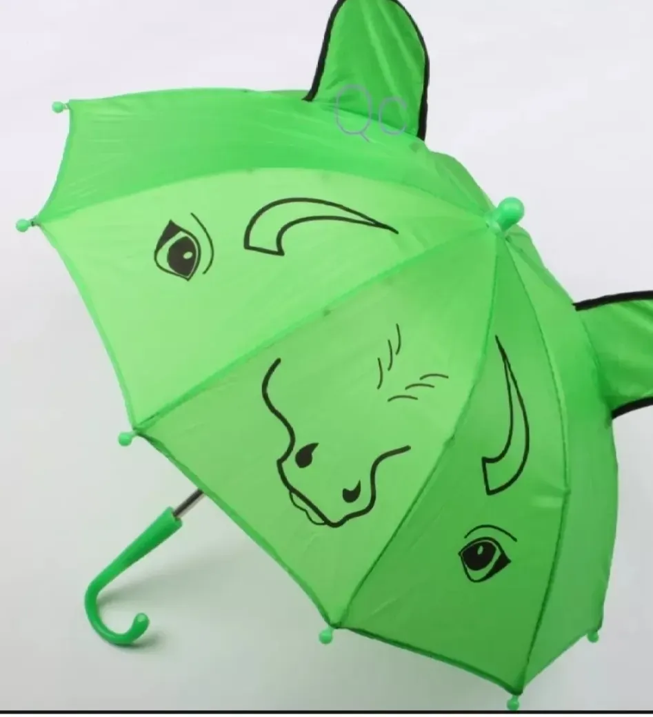 Small Kids Cartoon Umbrella – Multicolor, Random Shape & Design, Lightweight & Compact - Image 4