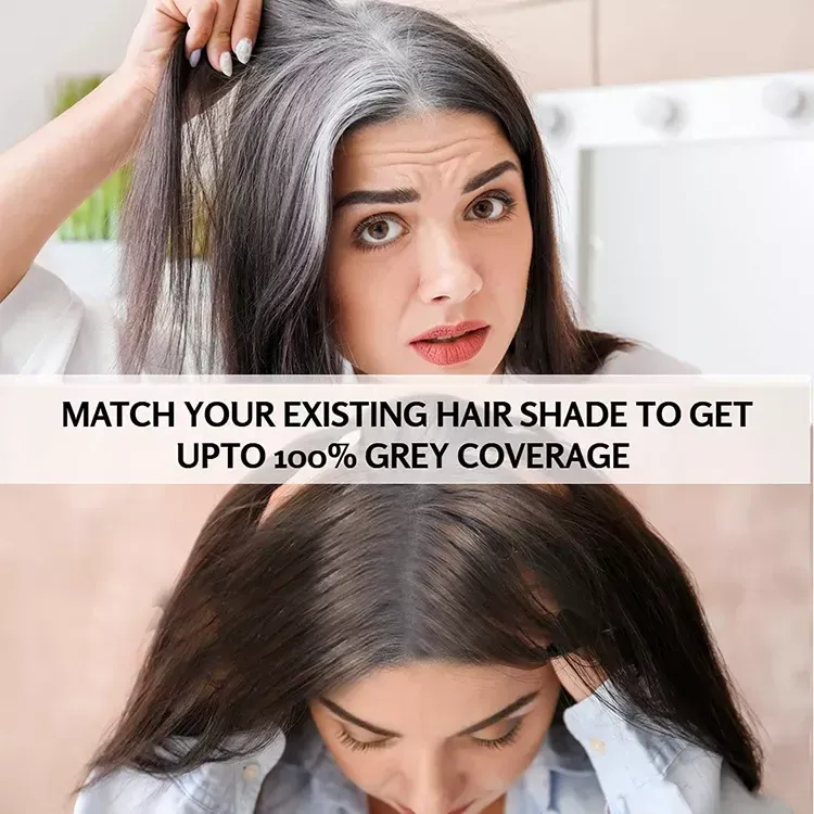 Light Brown Hair Color Shampoo – Quick & Easy Gray Coverage, 200ml Natural-Looking Dye - Image 2