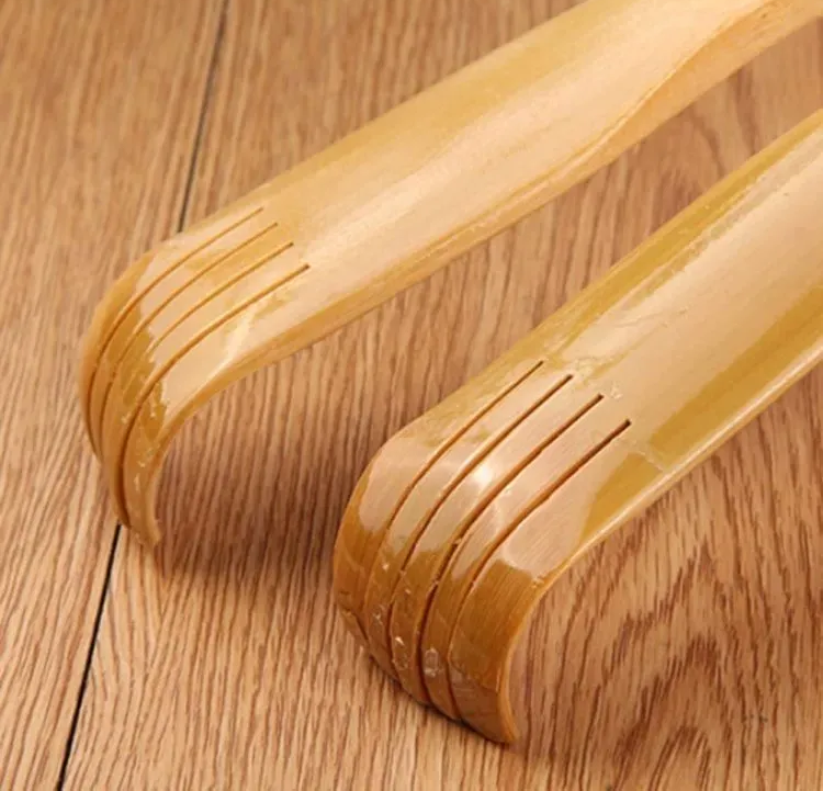 2 Pcs Wooden Back Scratcher & Massage Stick – Long Handle Backscratching Sticks with Roller for Itch Relief & Body Relaxation - Image 3
