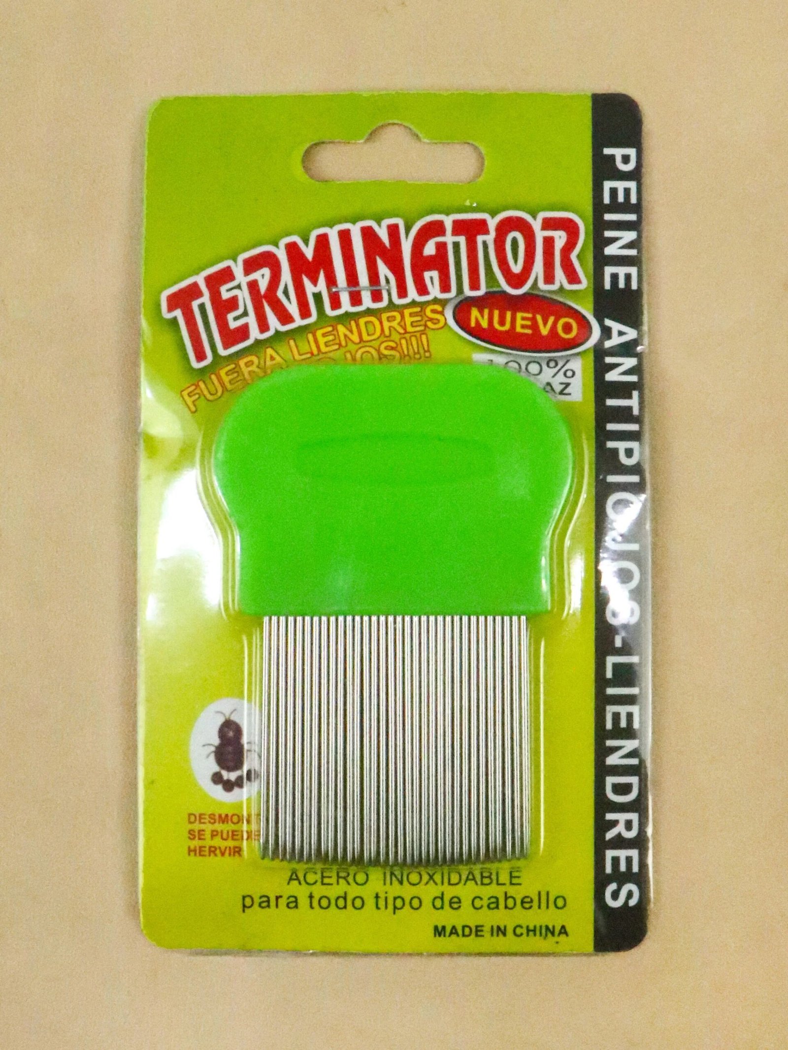Multicolor Anti-Lice Hair Comb with Stainless Steel Micro-Grooved Teeth – Safe and Effective Lice and Nit Removal Comb | Reusable and Suitable for All Hair Types | Compact Size 9cm x 4cm (Random Color)