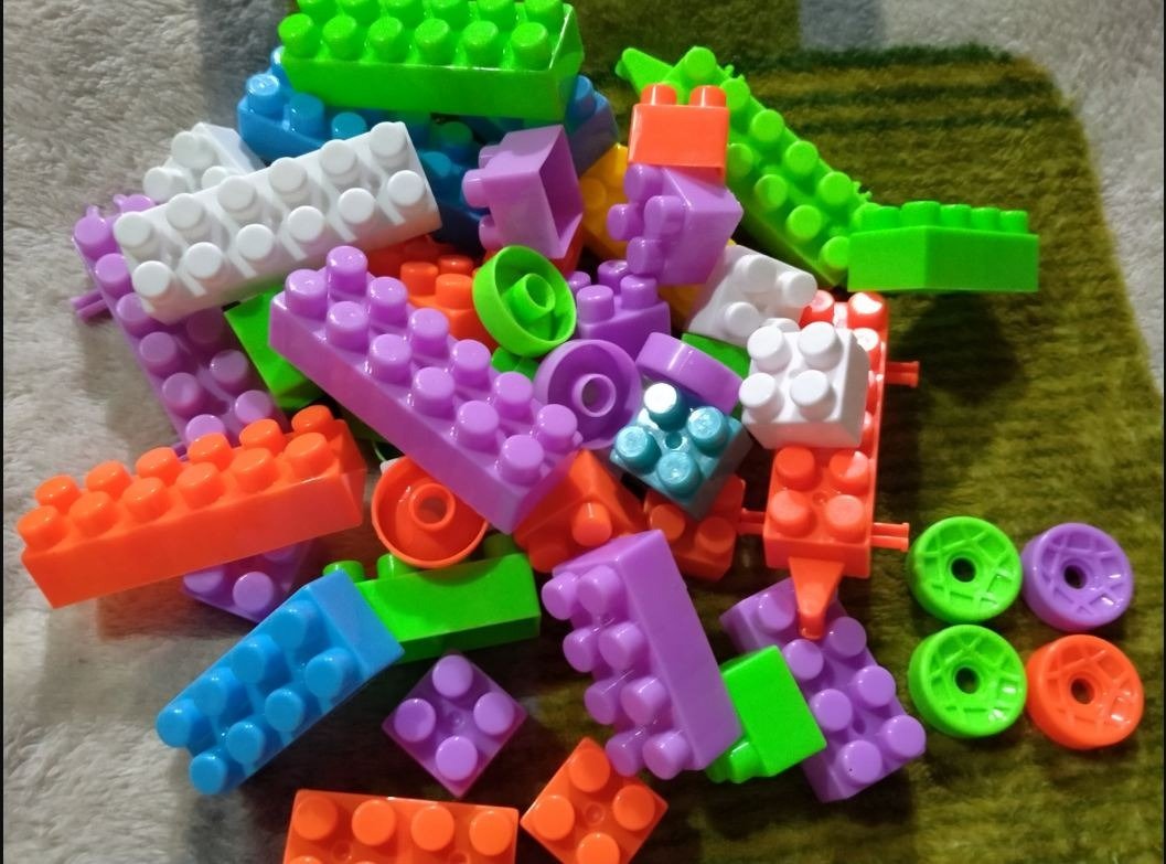 Building Blocks Toy Pack for Kids – 72 Pieces Multicolor Educational Blocks, 1 x 1 Size, Durable PVC Material - Game For Kids - Image 2