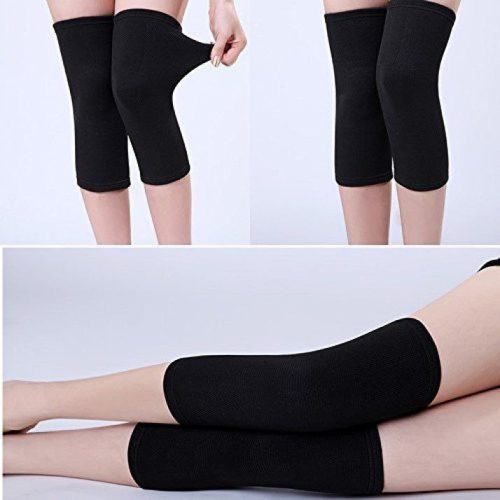 Unisex Wool Knee Length Leg Warmers – Plain Black, Comfortable & Stylish Winter Wear, Easy to Wear - Without Belt (1 Pair) - Image 4