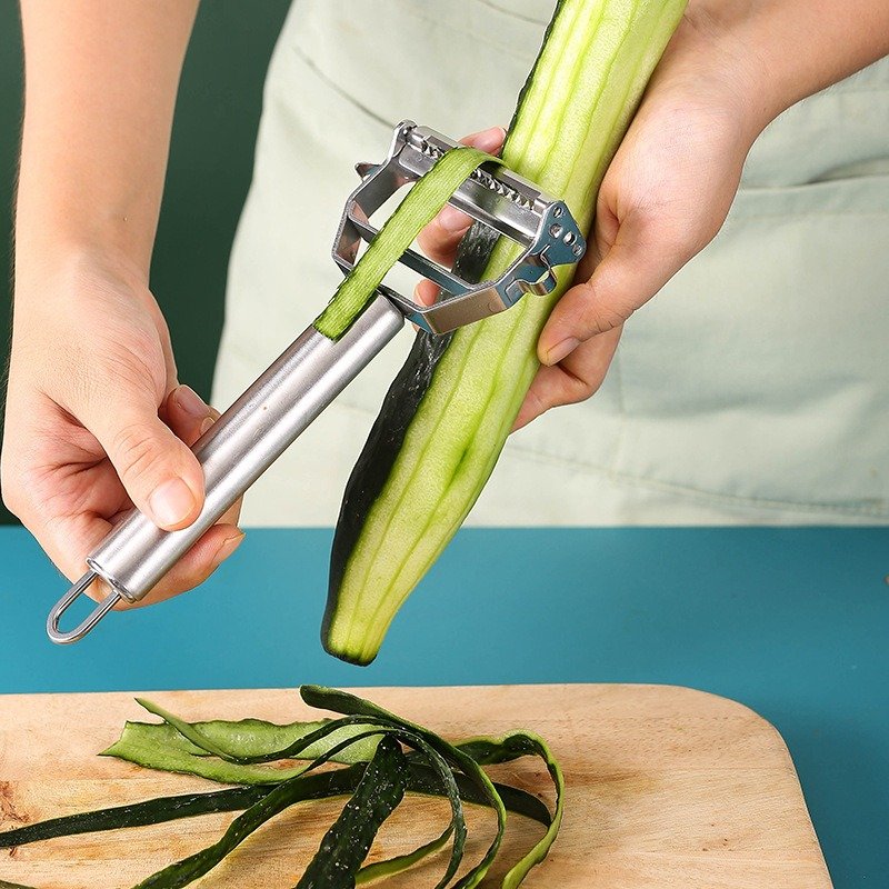 1 Set Stainless Steel Peeler & Slicer – Multi-Function Vegetable & Fruit Grater Tool - Image 5