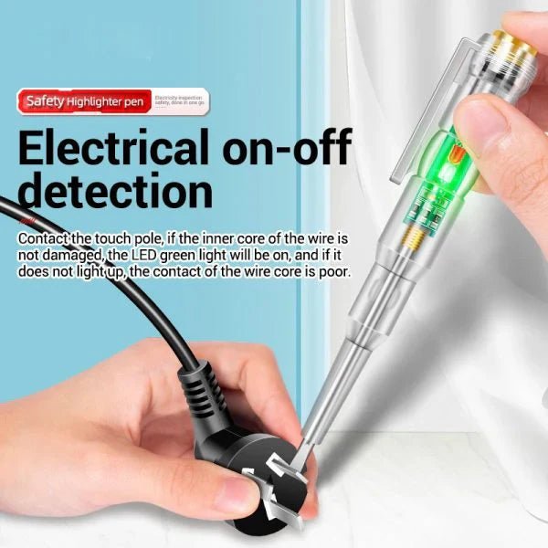 Led Tester Voltmeter Power Detector Electrical Screwdriver Indicator | Best Quality Tester For Electric Work - Image 5